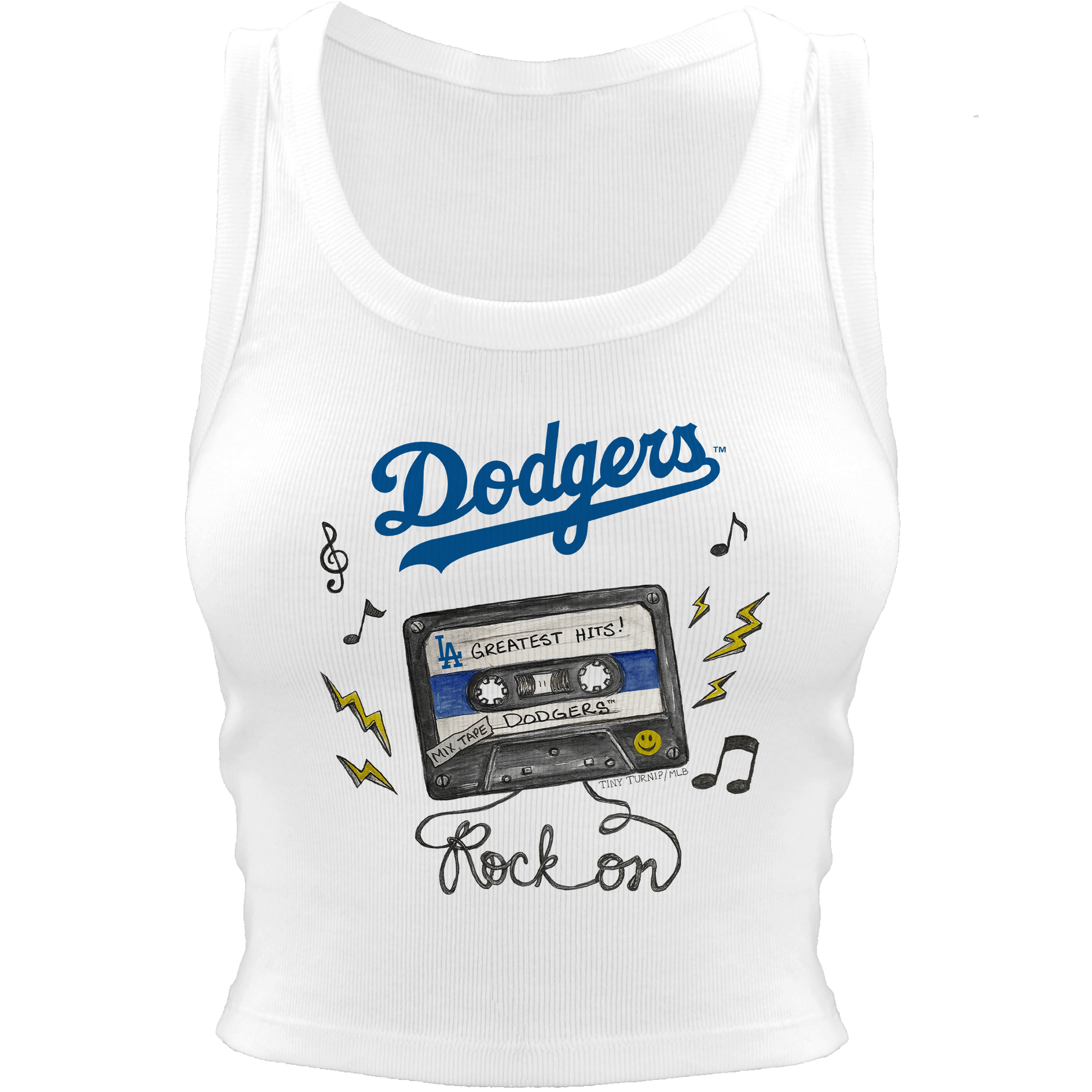 Los Angeles Dodgers Mixtape Crop Tank