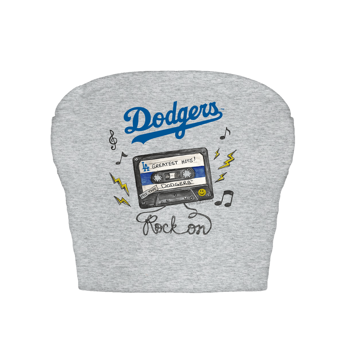 Los Angeles Dodgers Mixtape Crop Tube Top