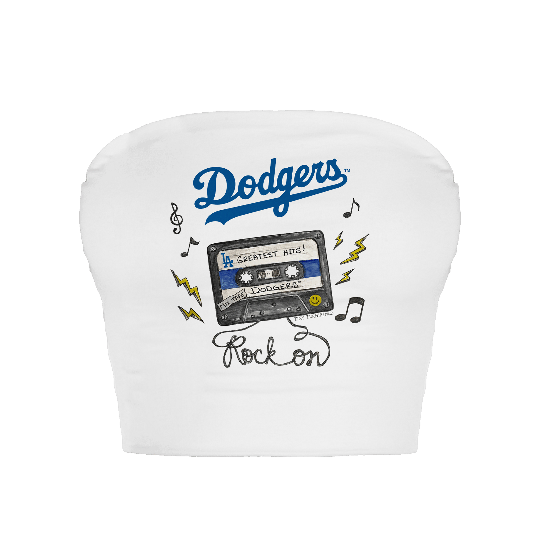 Los Angeles Dodgers Mixtape Crop Tube Top
