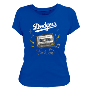 Los Angeles Dodgers Mixtape Women's Tee Shirt