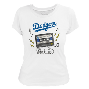 Los Angeles Dodgers Mixtape Women's Tee Shirt