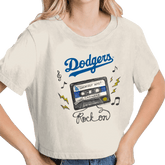 Los Angeles Dodgers Mixtape Vintage Crop Tee - Tiny Turnip