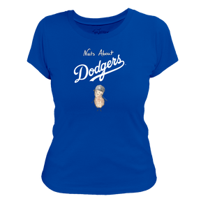 Los Angeles Dodgers Nuts About Dodgers Women's Tee Shirt - Tiny Turnip