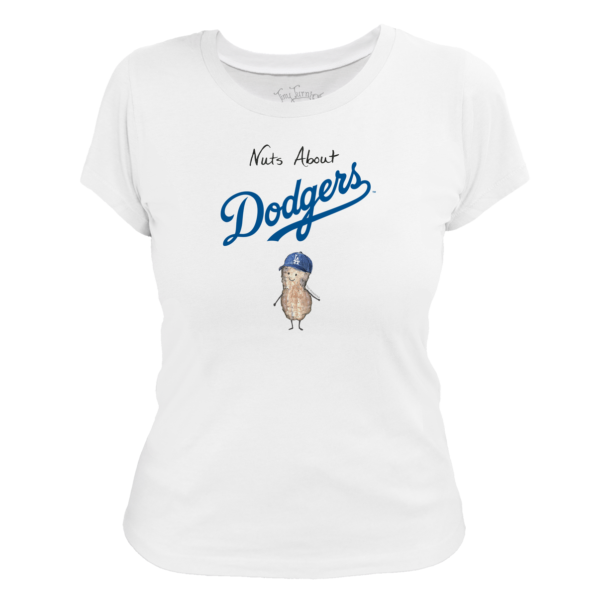 Los Angeles Dodgers Nuts About Dodgers Women's Tee Shirt - Tiny Turnip