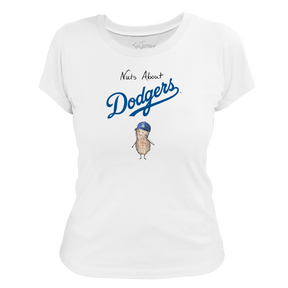 Los Angeles Dodgers Nuts About Dodgers Women's Tee Shirt - Tiny Turnip