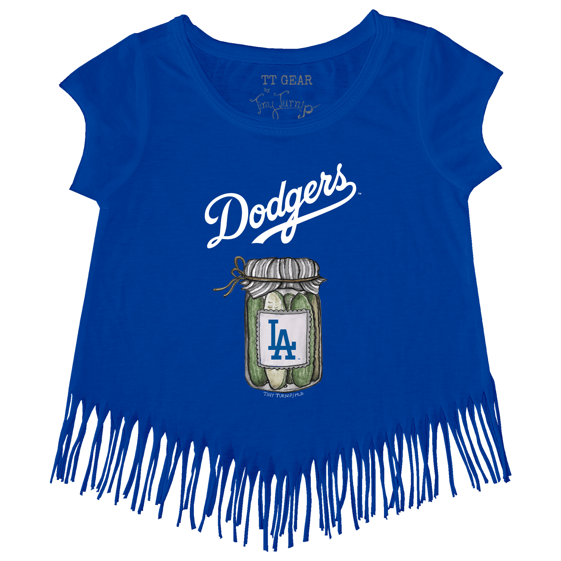 Los Angeles Dodgers Pickle Jar Fringe Tee