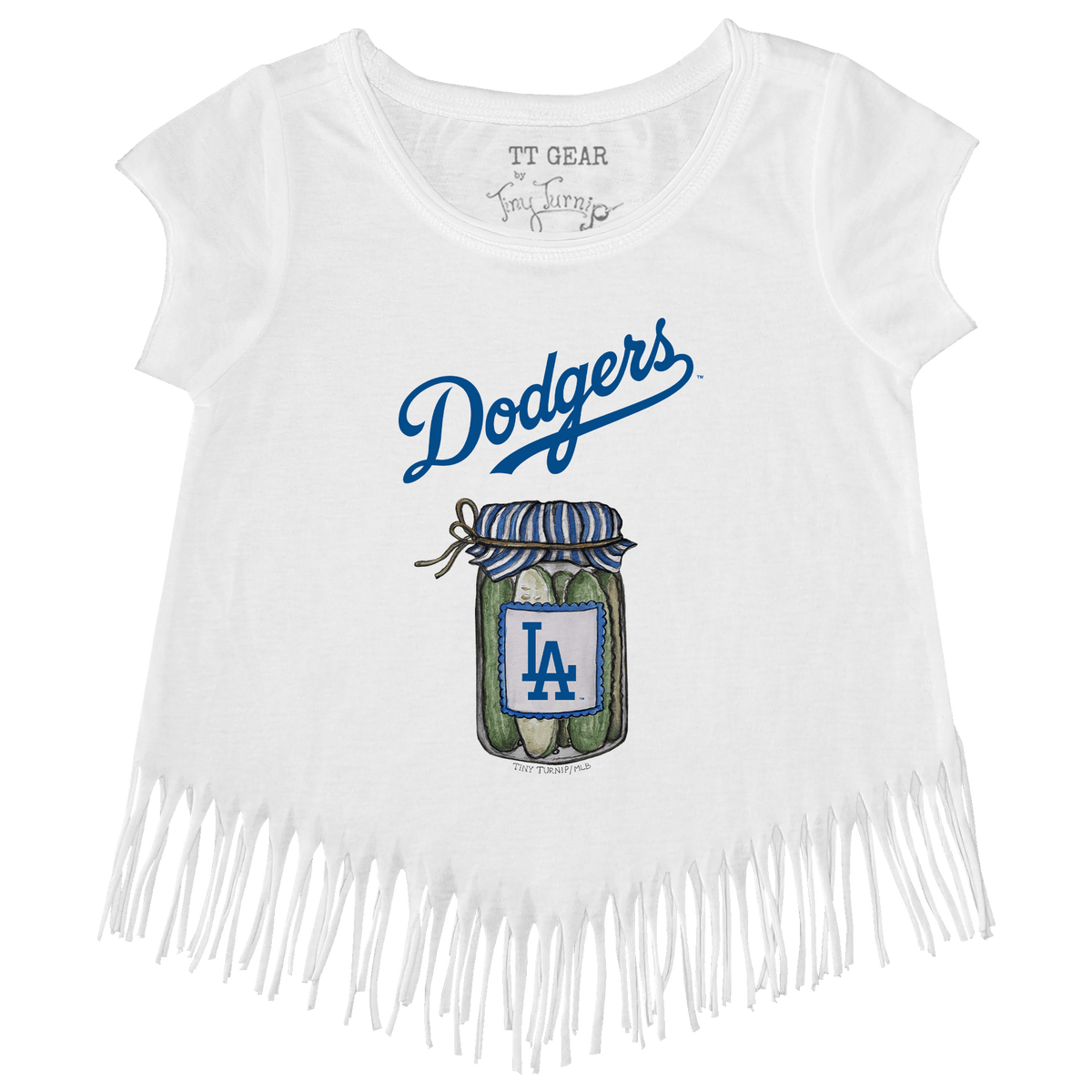 Los Angeles Dodgers Pickle Jar Fringe Tee