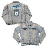 Los Angeles Dodgers Pickle Jar Boyfriend Denim Jacket