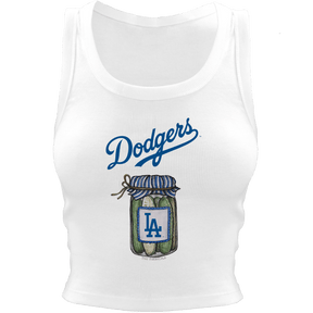 Los Angeles Dodgers Pickle Jar Crop Tank