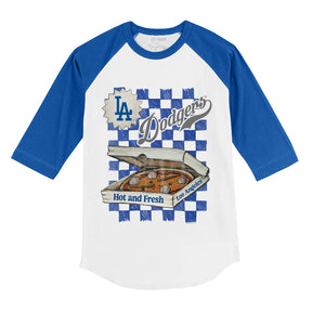 Los Angeles Dodgers Pizza 3/4 Royal Blue Sleeve Raglan