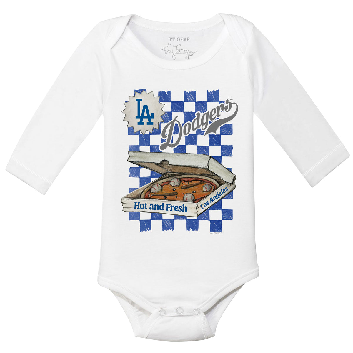 Los Angeles Dodgers Pizza Long Sleeve Snapper