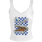 Los Angeles Dodgers Pizza Lace Tank
