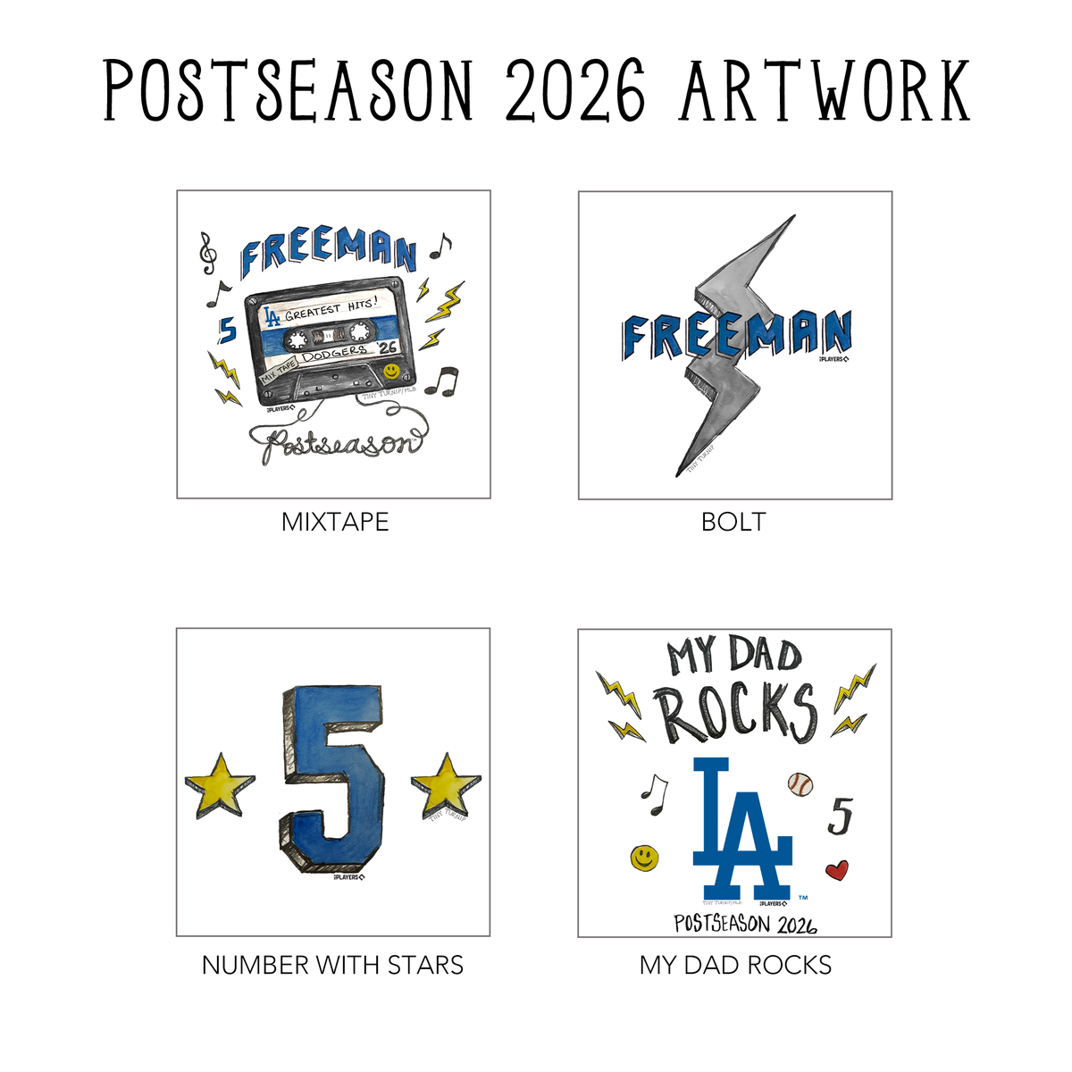 VIP Los Angeles Dodgers Postseason '26 Kid's Long-Sleeve Tee Shirt