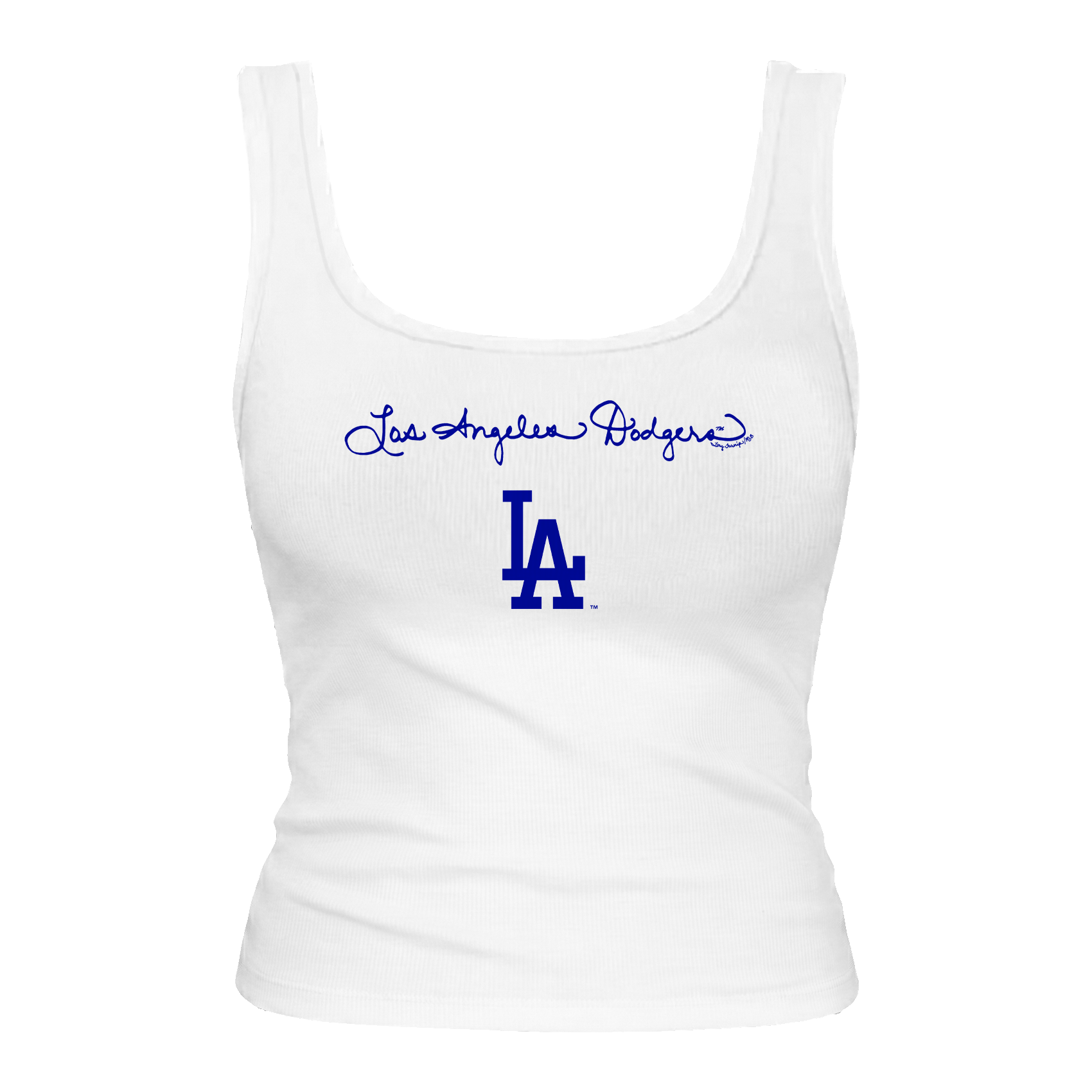 Los Angeles Dodgers Logo Script Emmy Tank
