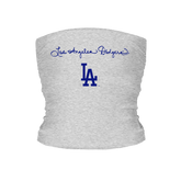 Los Angeles Dodgers Logo Script Tube Top - Tiny Turnip