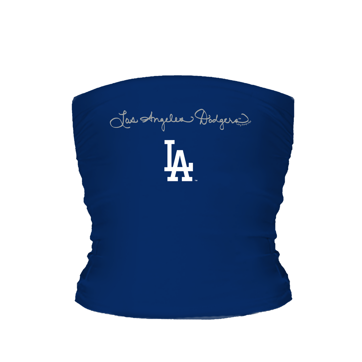 Los Angeles Dodgers Logo Script Tube Top - Tiny Turnip