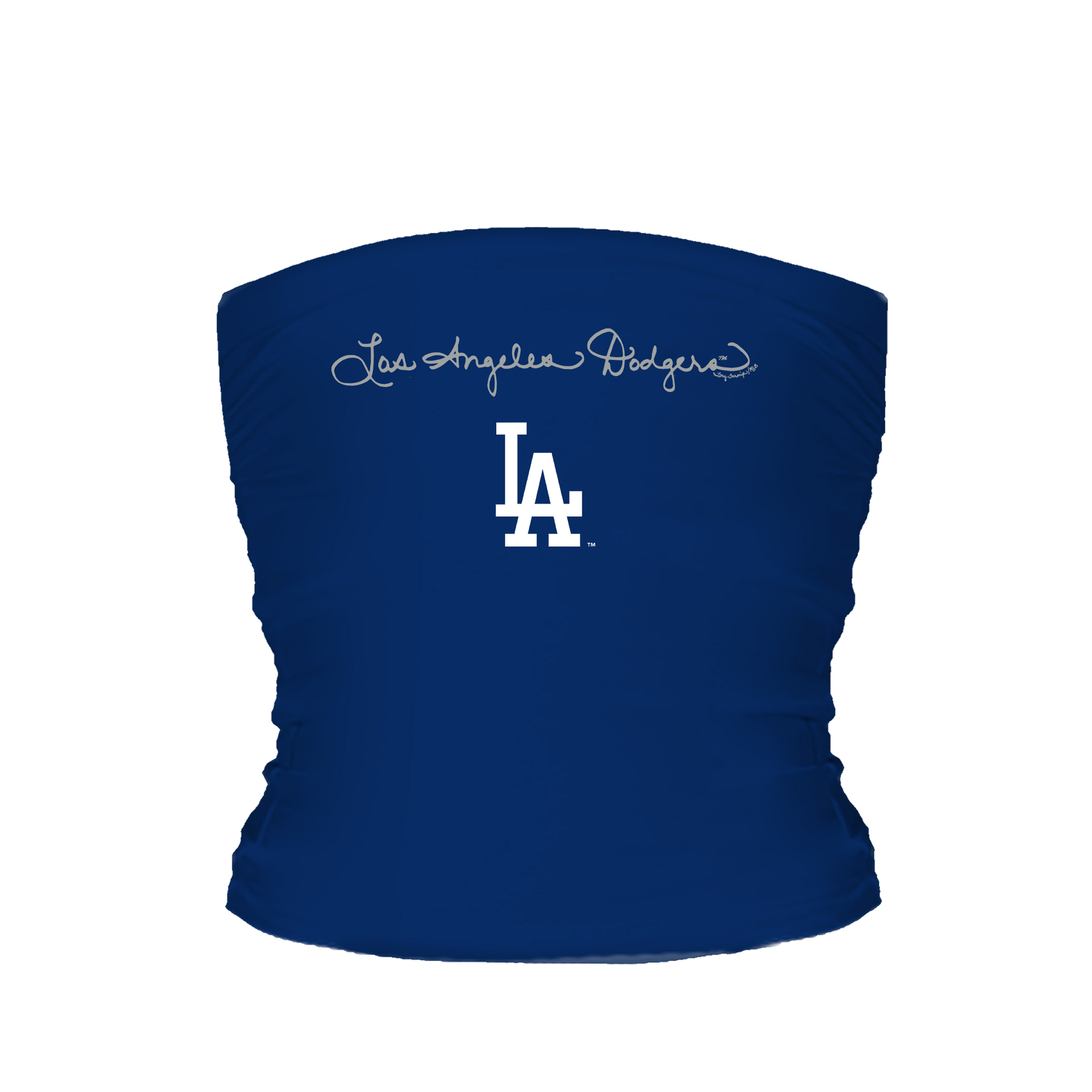 Los Angeles Dodgers Logo Script Tube Top - Tiny Turnip