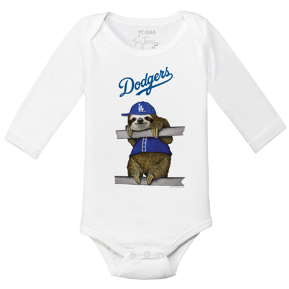 Los Angeles Dodgers Sloth Long Sleeve Snapper