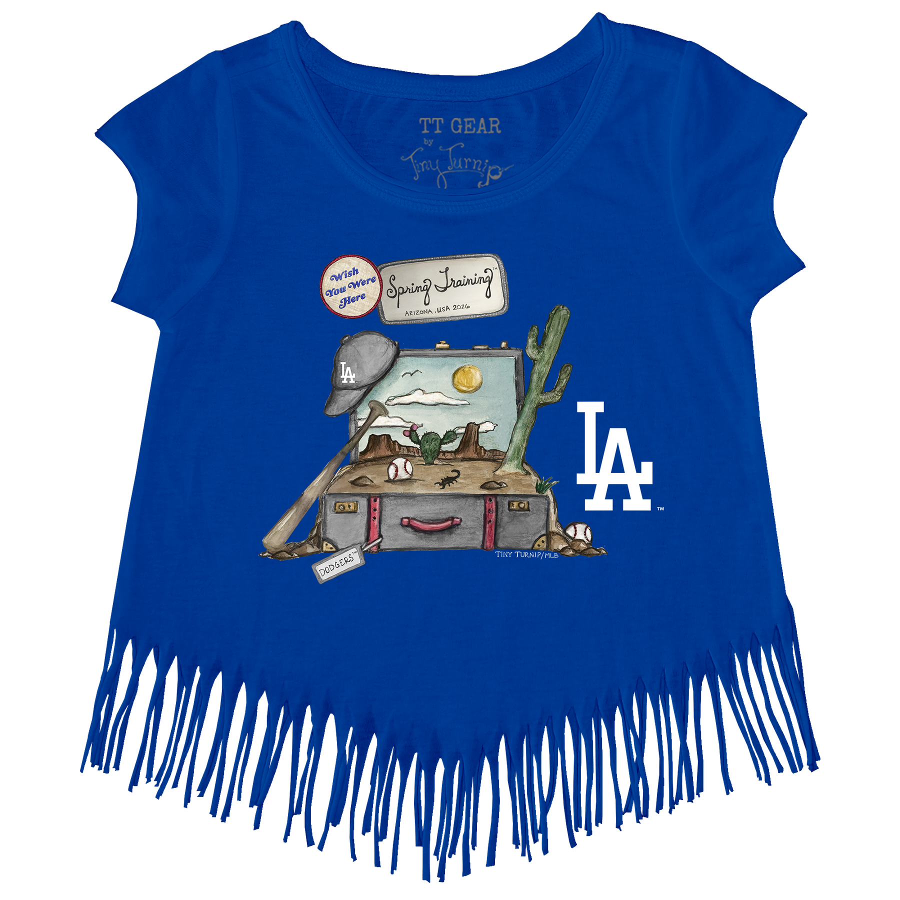 Los Angeles Dodgers Spring Training 2026 Fringe Tee - Tiny Turnip