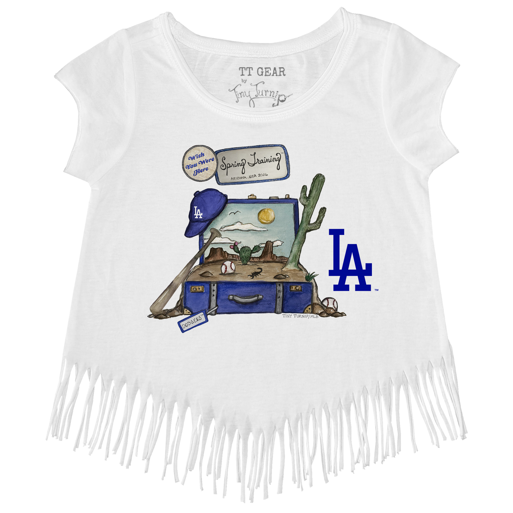 Los Angeles Dodgers Spring Training 2026 Fringe Tee - Tiny Turnip
