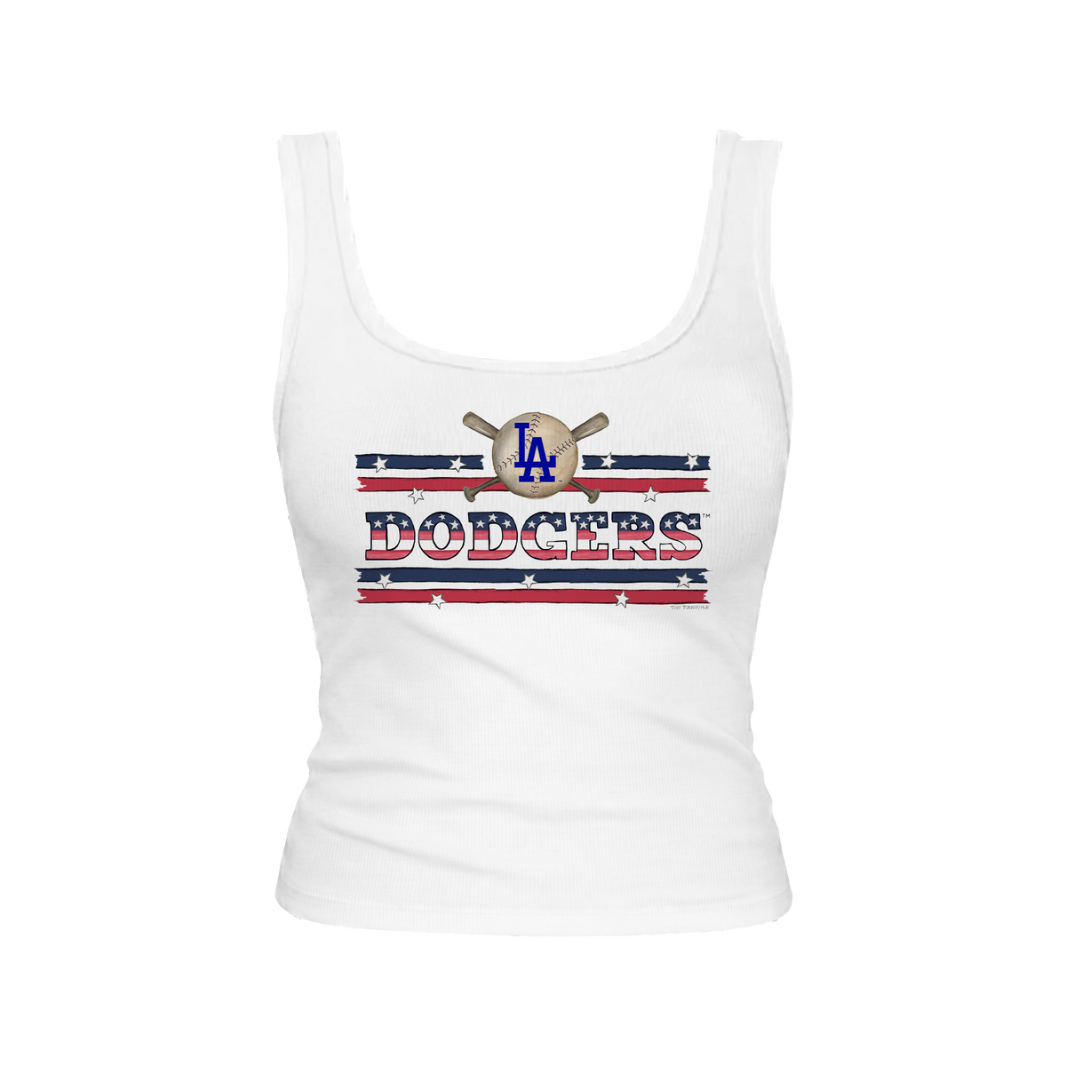 Los Angeles Dodgers Stars and Stripes Emmy Tank