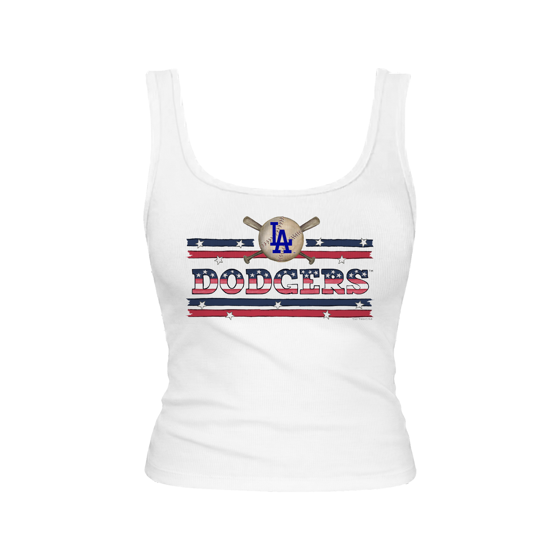 Los Angeles Dodgers Stars and Stripes Emmy Tank