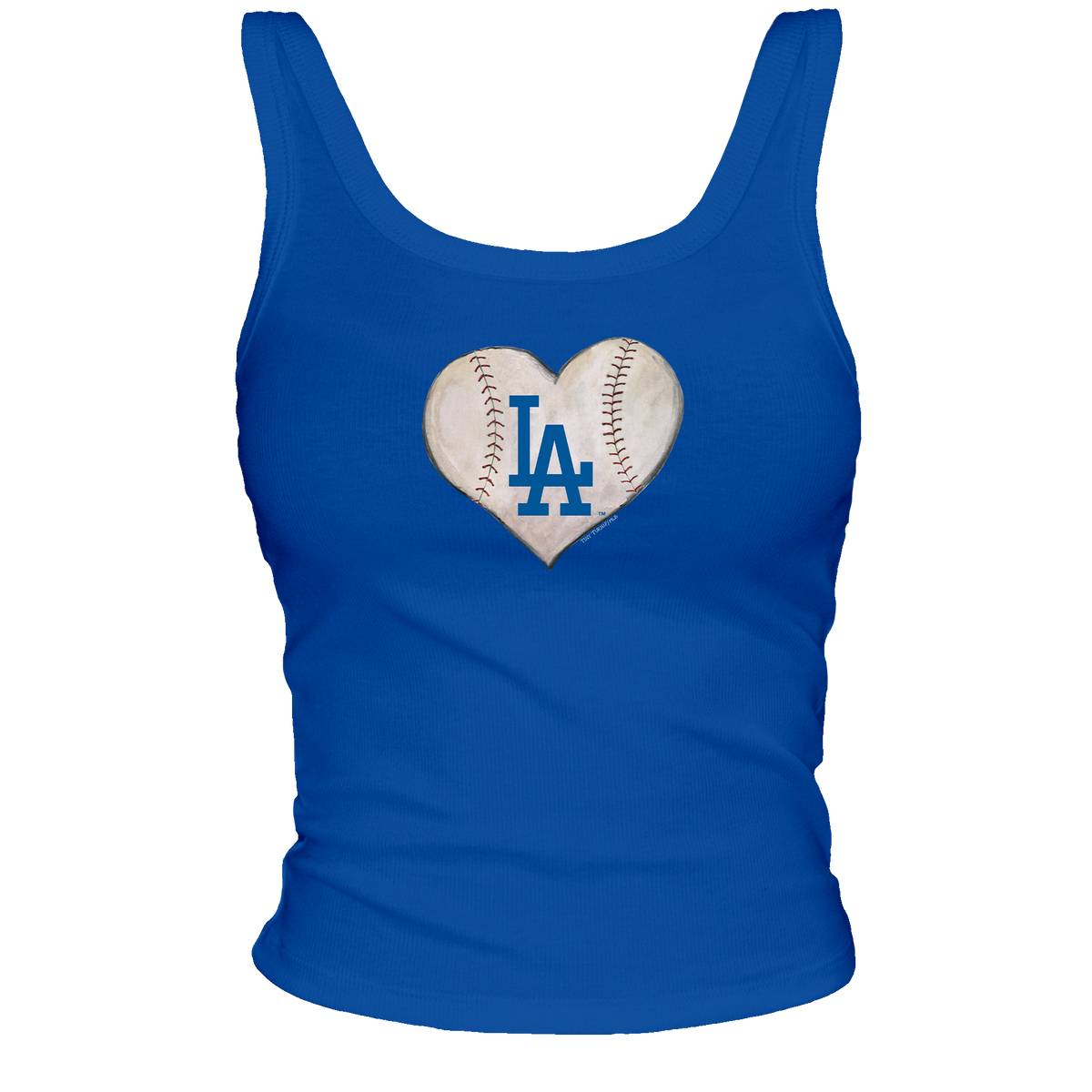 Los Angeles Dodgers Baseball Heart OG Ribbed Tank– Tiny Turnip