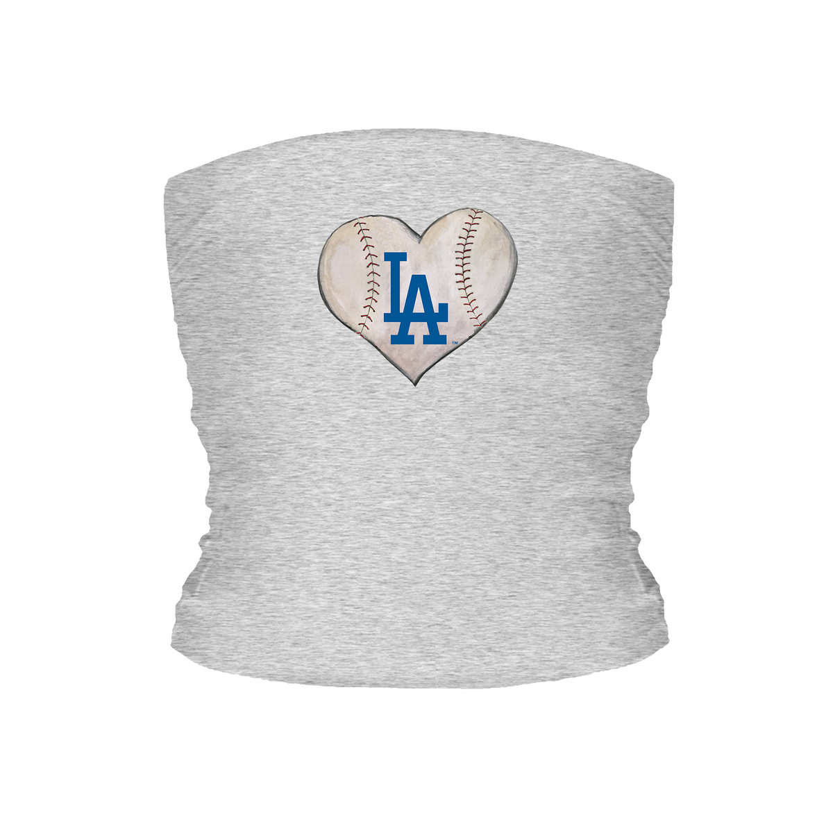 Los Angeles Dodgers Stitched Heart Tube Top - Tiny Turnip