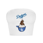Los Angeles Dodgers Sundae Helmet Crop Tube Top