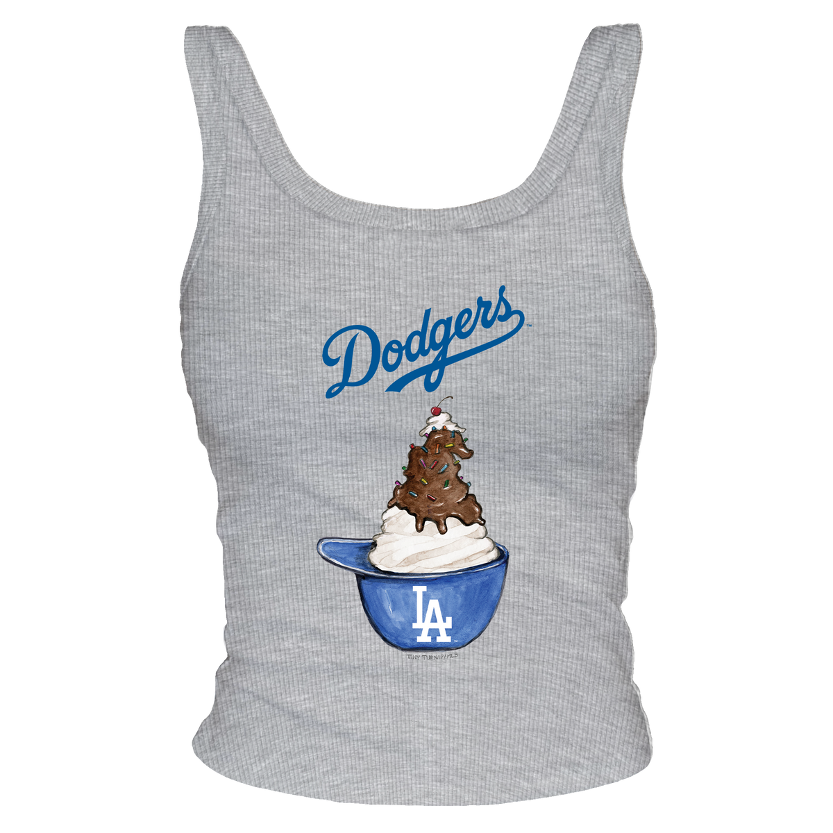 Los Angeles Dodgers Sundae Helmet Ribbed Tank