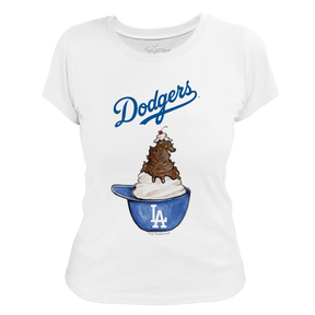 Los Angeles Dodgers Sundae Helmet Women's Tee Shirt