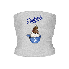 Los Angeles Dodgers Sundae Helmet Tube Top - Tiny Turnip