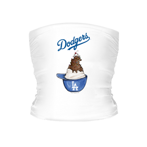 Los Angeles Dodgers Sundae Helmet Tube Top - Tiny Turnip