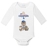 LA Dodgers World Series Teddy Long-Sleeve Snapper