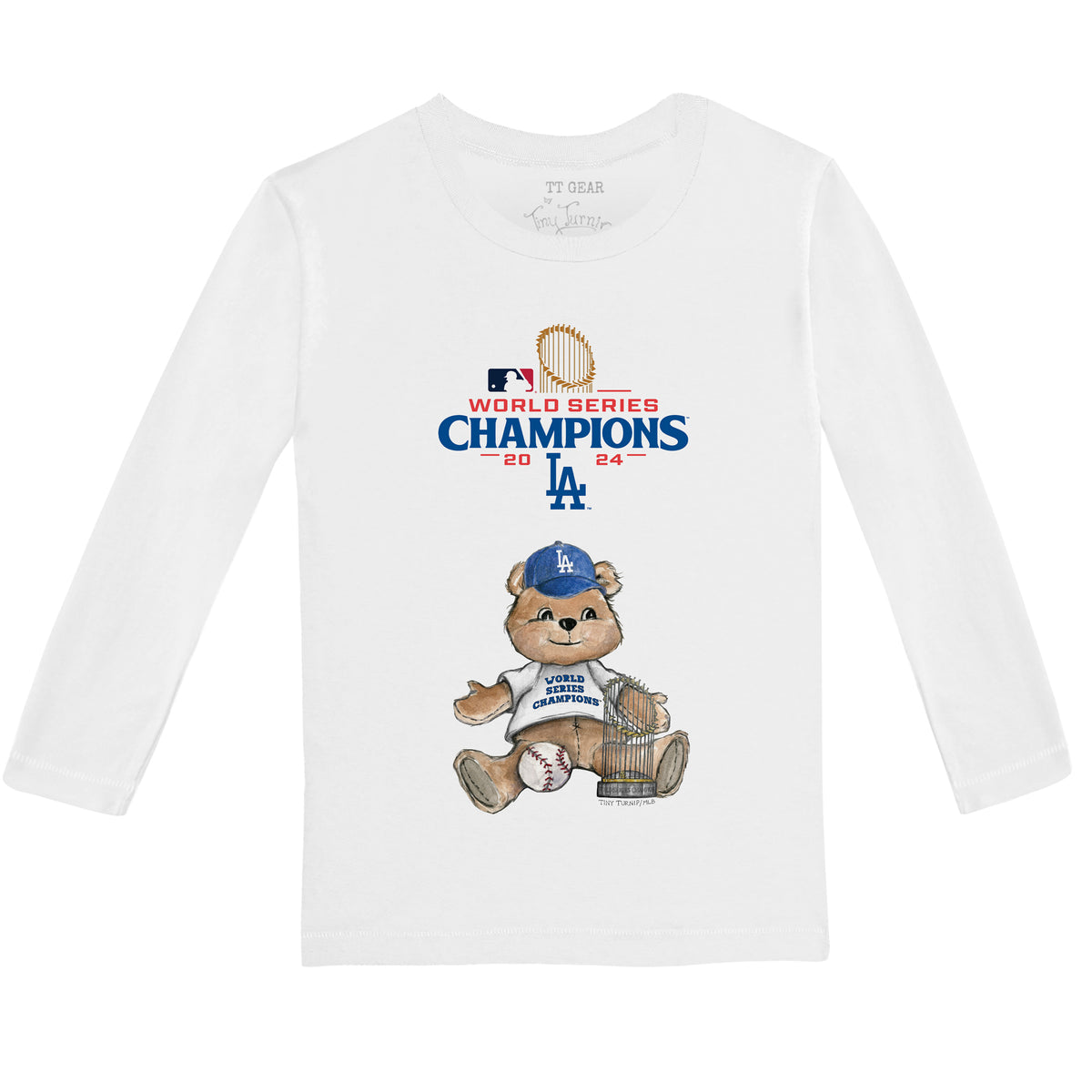 LA Dodgers World Series Teddy Long-Sleeve Tee Shirt