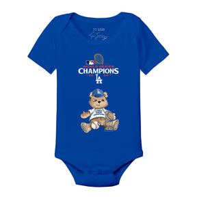 LA Dodgers World Series Teddy Short Sleeve Snapper