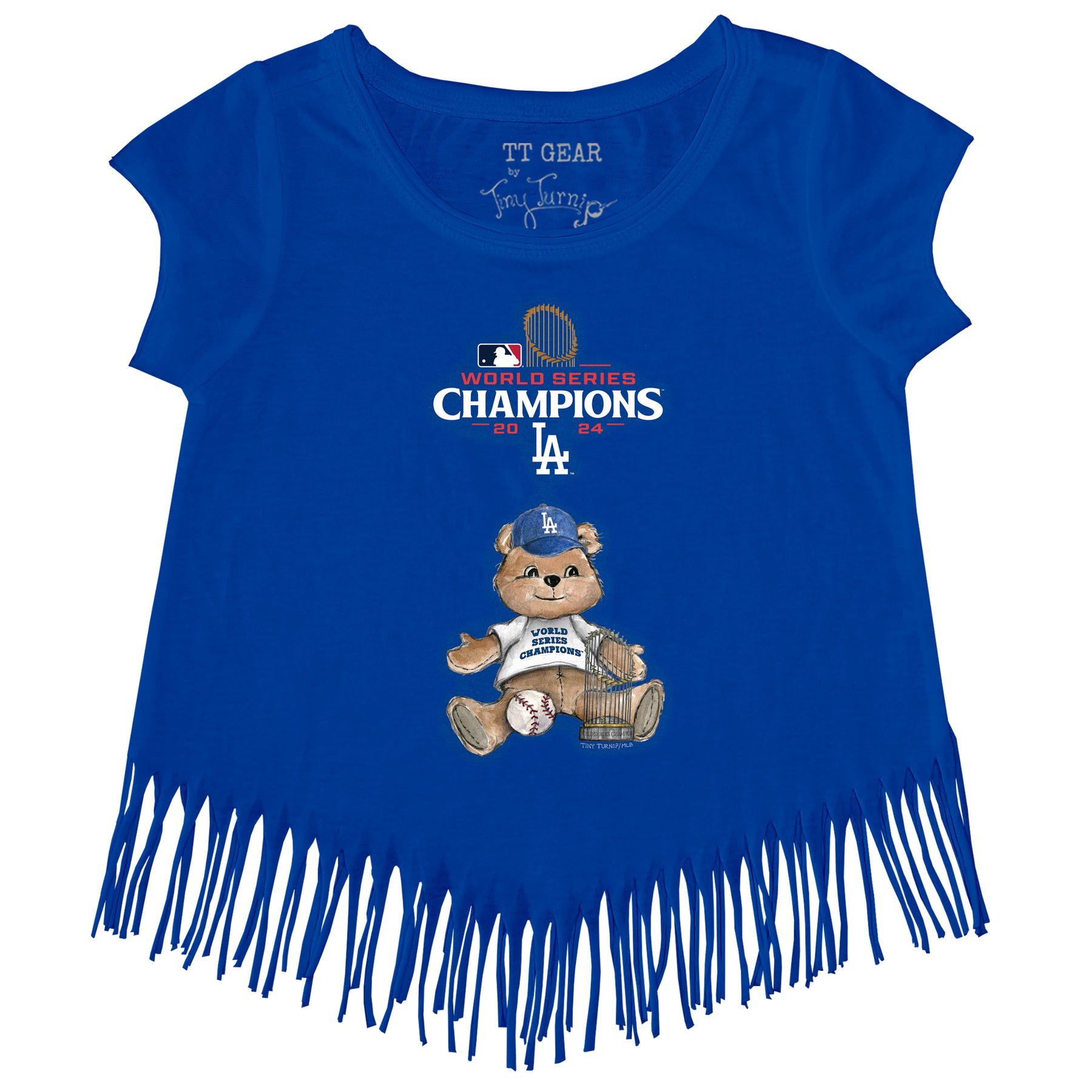 LA Dodgers World Series Teddy Fringe Tee