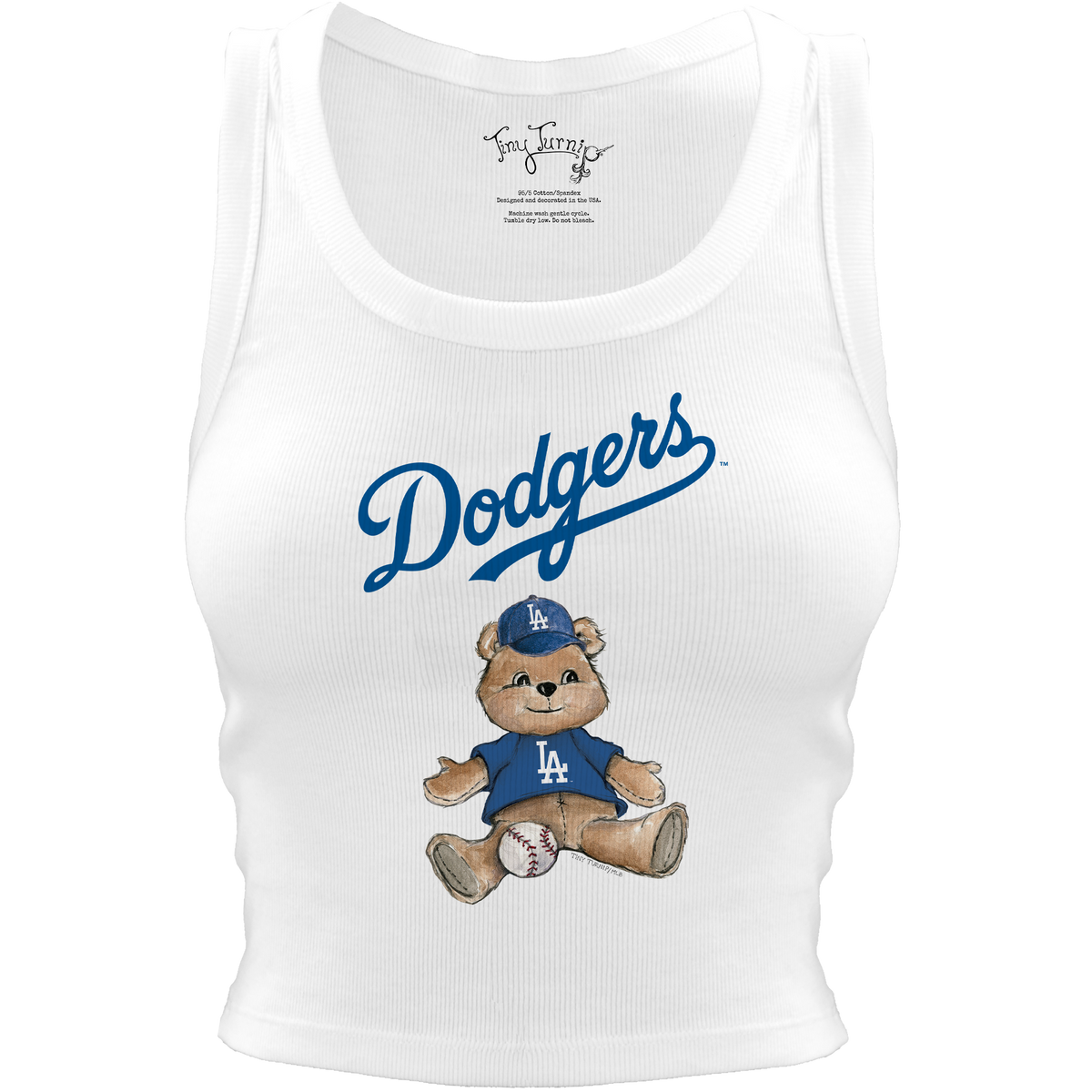 Los Angeles Dodgers Teddy Crop Tank– Tiny Turnip