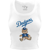 Los Angeles Dodgers Teddy Crop Tank