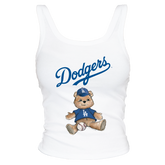 Los Angeles Dodgers Teddy Ribbed Tank - Tiny Turnip
