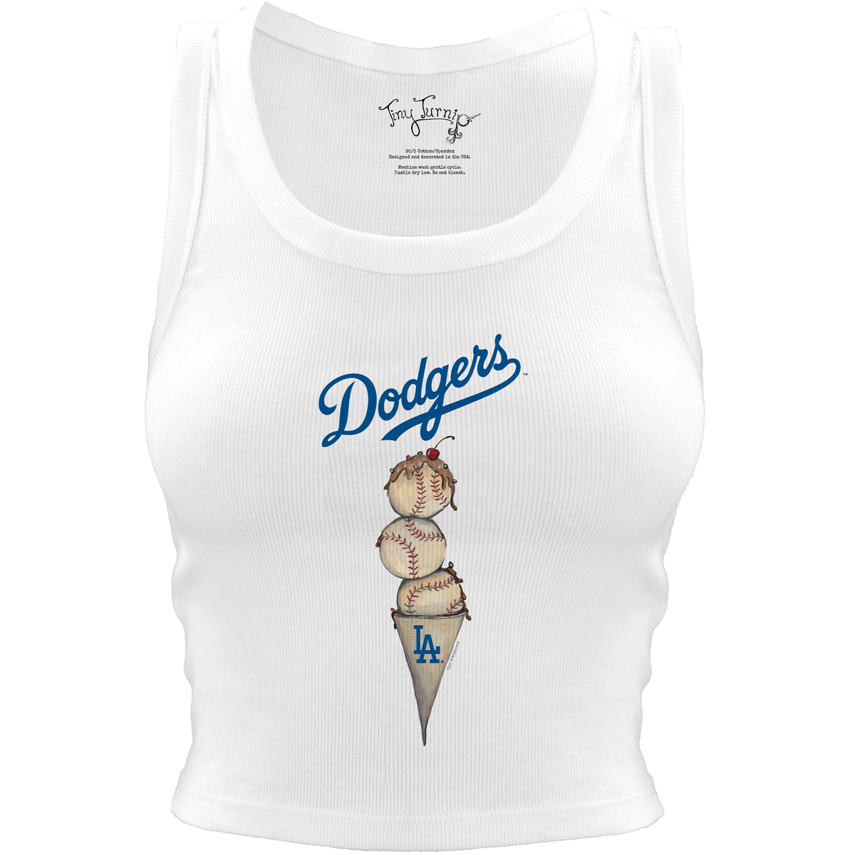Los Angeles Dodgers Triple Scoop Crop Tank– Tiny Turnip
