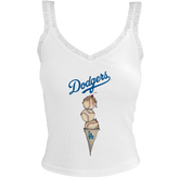 Los Angeles Dodgers Triple Scoop Lace Tank