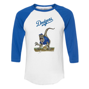 Los Angeles Dodgers Velociraptor 3/4 Royal Blue Sleeve Raglan