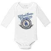 LA Dodgers Chelsea Freeman World Series Circle Long-Sleeve Snapper