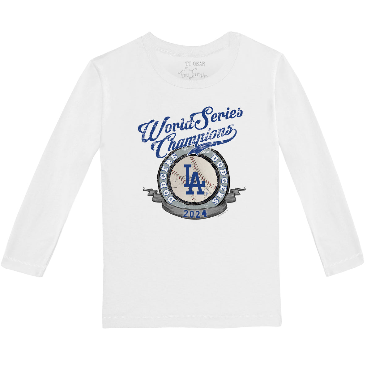 LA Dodgers Chelsea Freeman World Series Circle Long-Sleeve Tee Shirt