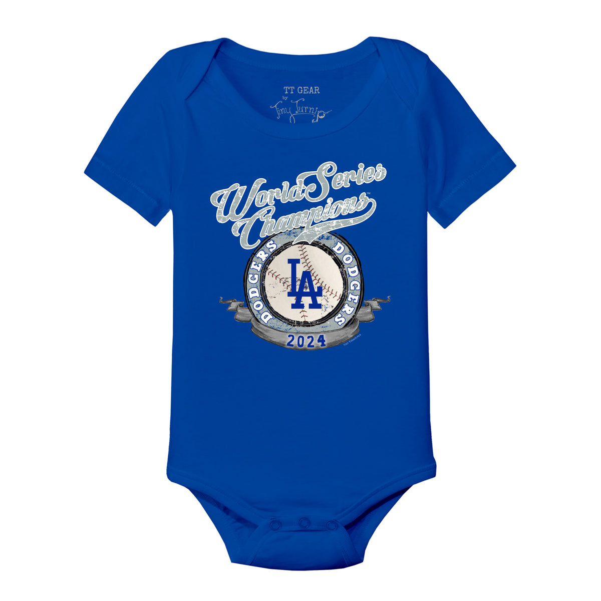 LA Dodgers Chelsea Freeman World Series Circle Short Sleeve Snapper