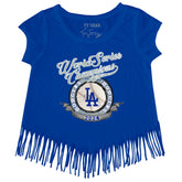 LA Dodgers Chelsea Freeman World Series Circle Fringe Tee