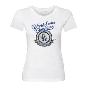 LA Dodgers Chelsea Freeman World Series Circle Tee Shirt