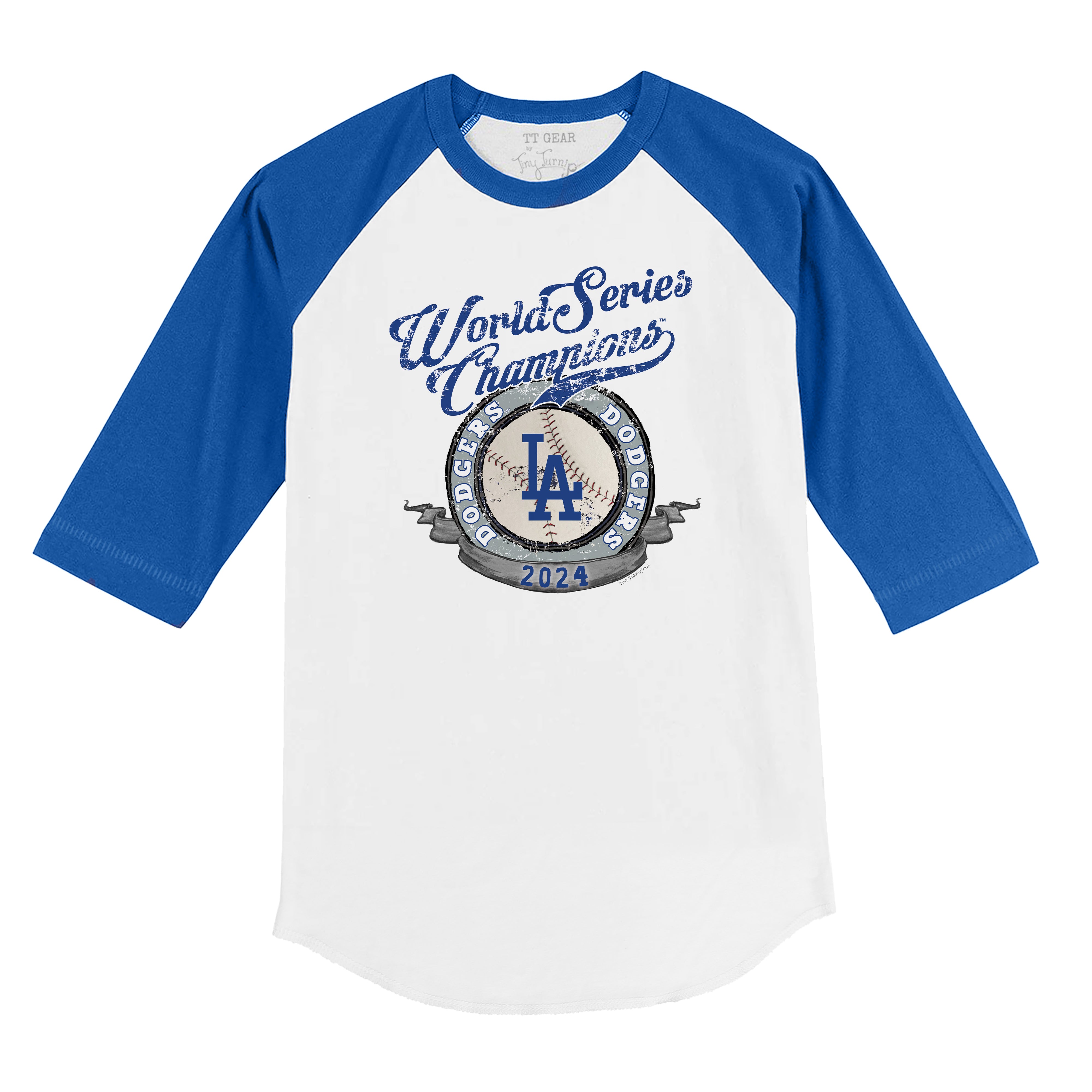 LA Dodgers Chelsea Freeman World Series Circle 3/4 Royal Blue Sleeve ...