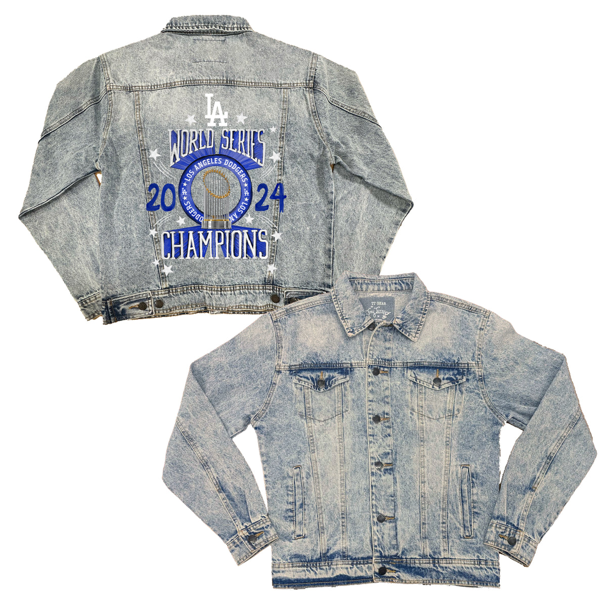 LA Dodgers World Series Boyfriend Denim Jacket